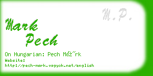 mark pech business card